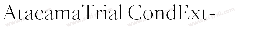 AtacamaTrial CondExt字体转换